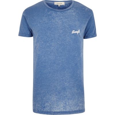 Blue strength t-shirt